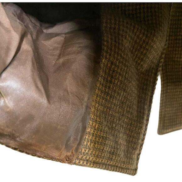 vintage Caesar IM Prorsum men Brown Wool Straight Cut Long Coat Genuine Alpaca - Picture 9 of 14